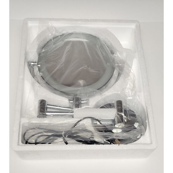 Cleaning and Bright Wall mounting Mirror Touch Screen 5X Amplifier arms Extended - Picture 3 of 11